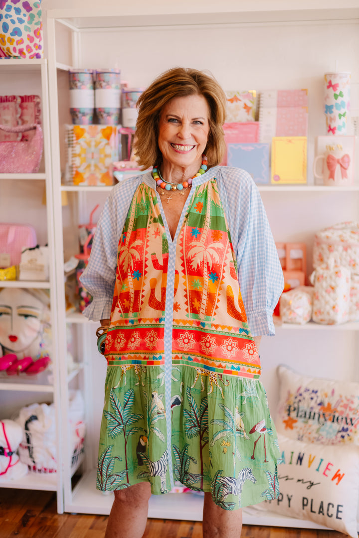 Multi Patterned Dress