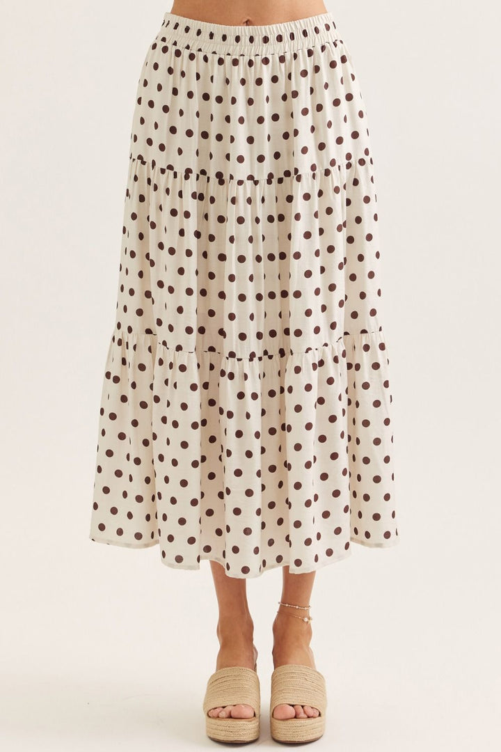 Polka Dot Dolman Skirt