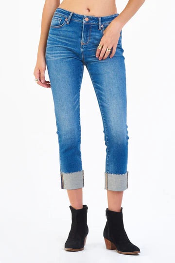 Blaire Cuffed Slim Straight Jeans