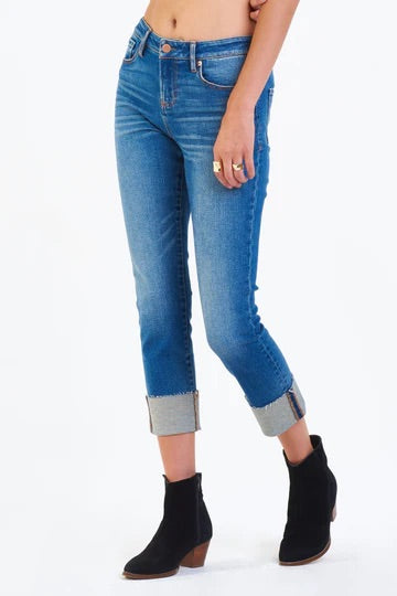Blaire Cuffed Slim Straight Jeans