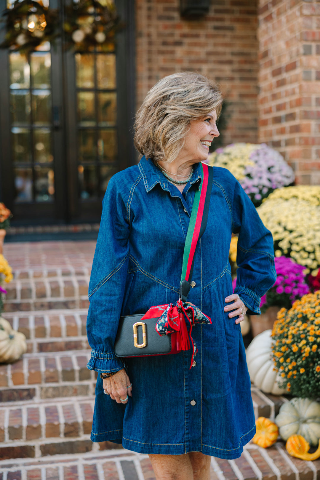 Button Denim Dress