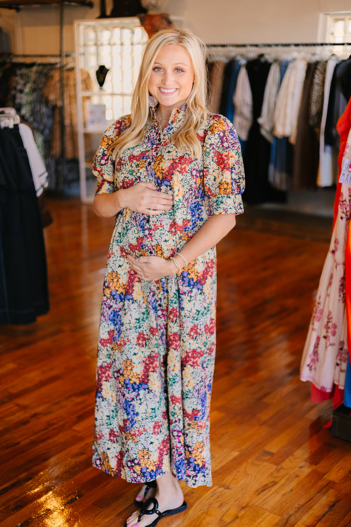Floral Print Maxi Dress