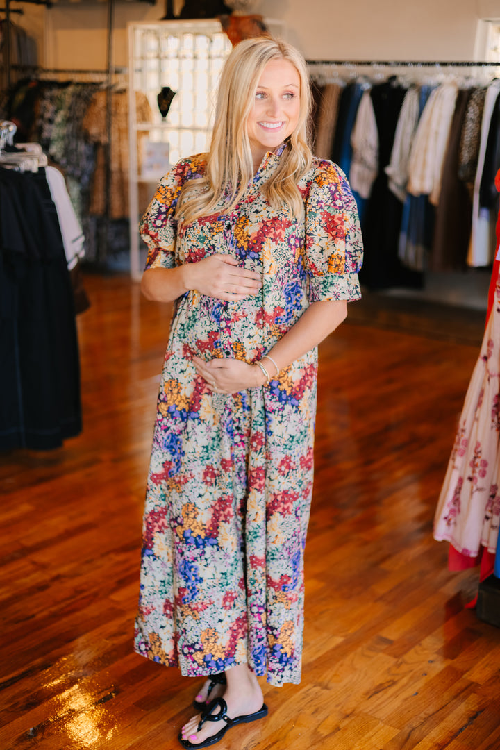 Floral Print Maxi Dress