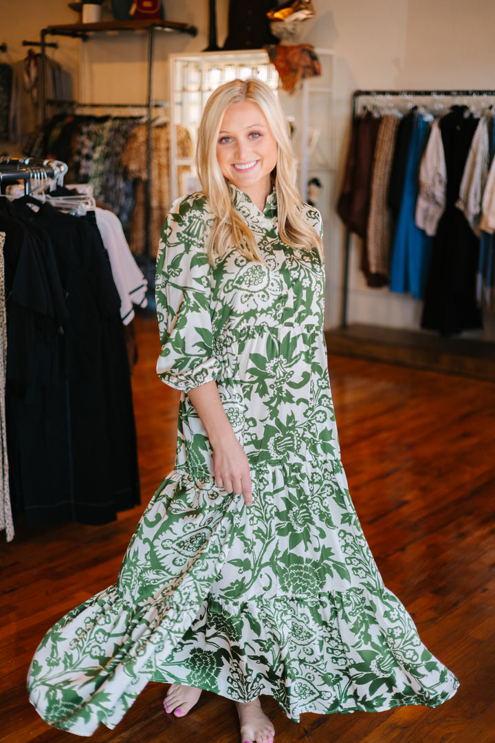 Two Tone Maxi Dress