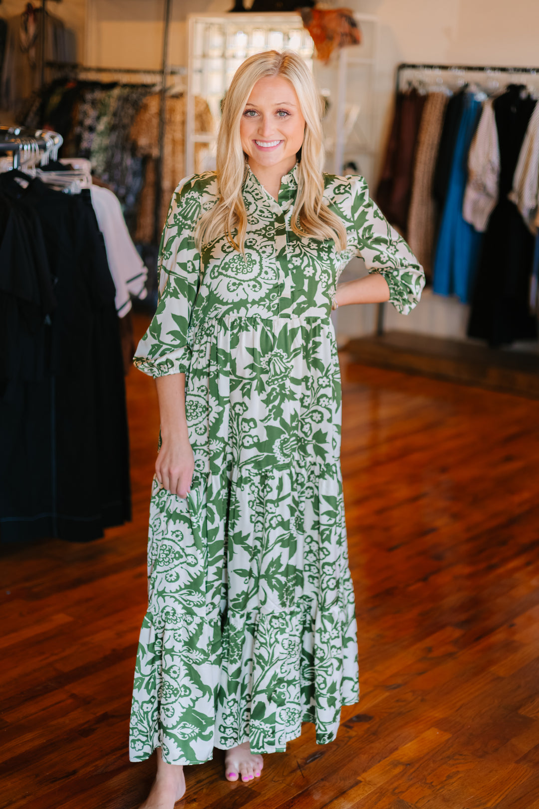 Two Tone Maxi Dress