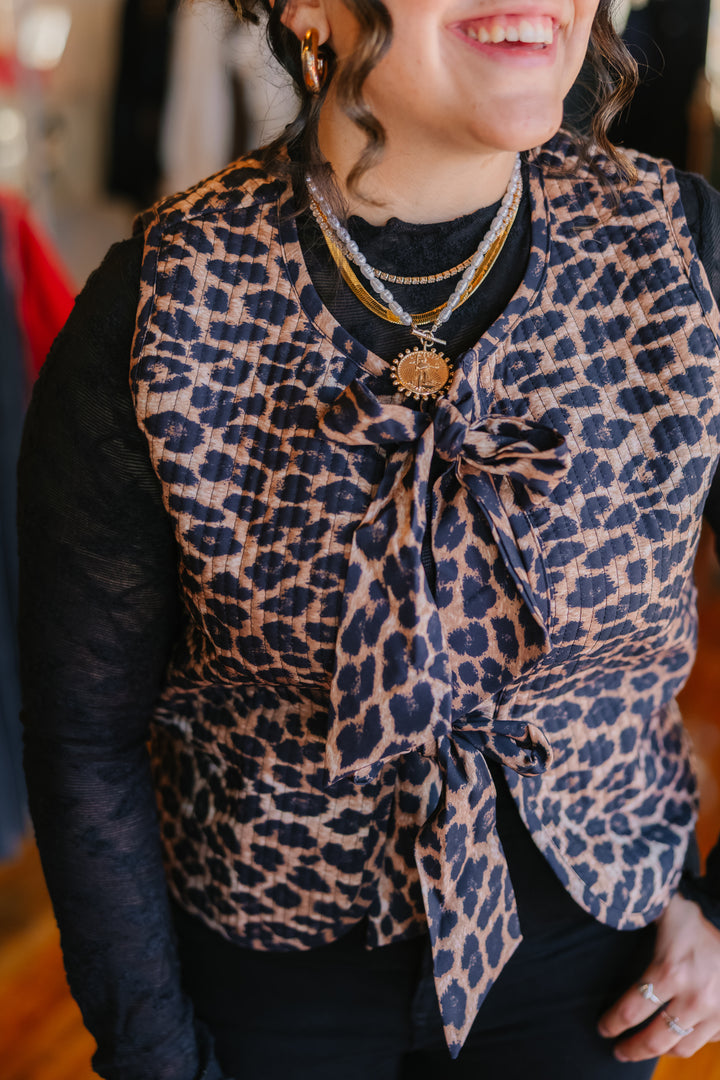 Leopard Vest Top