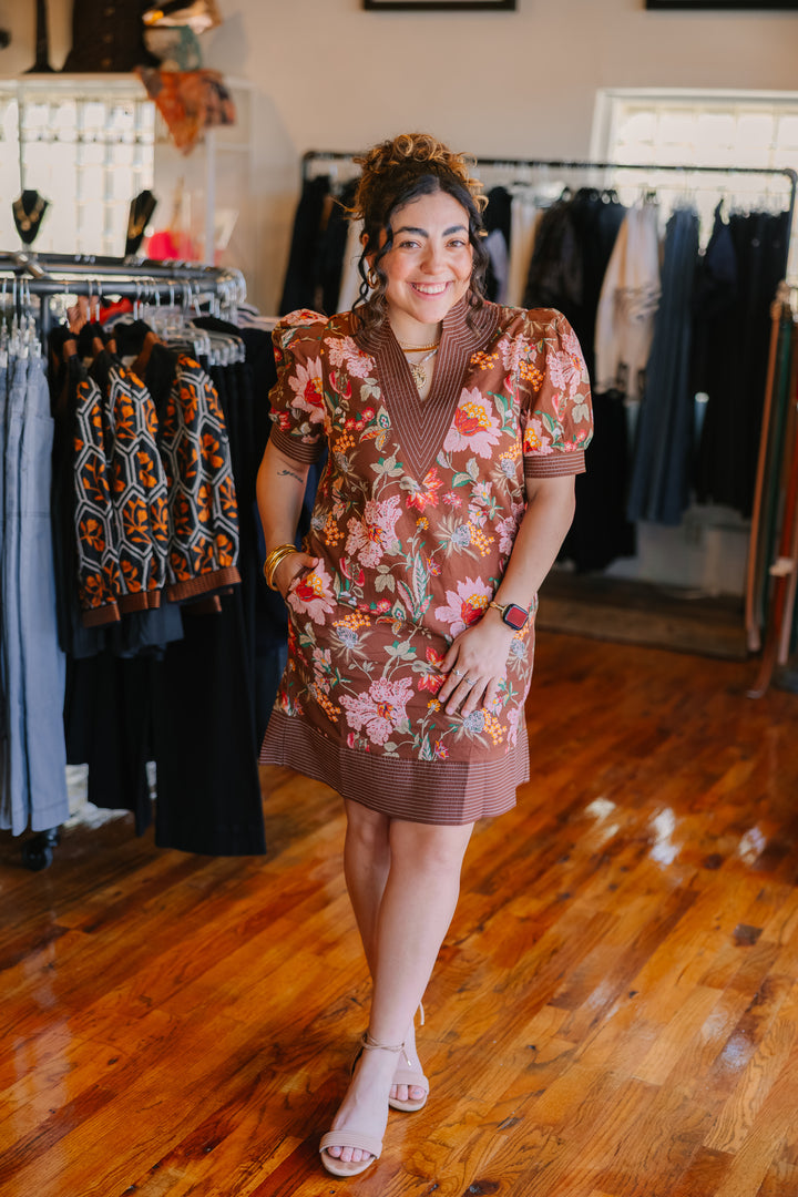 Floral Print Mini Dress