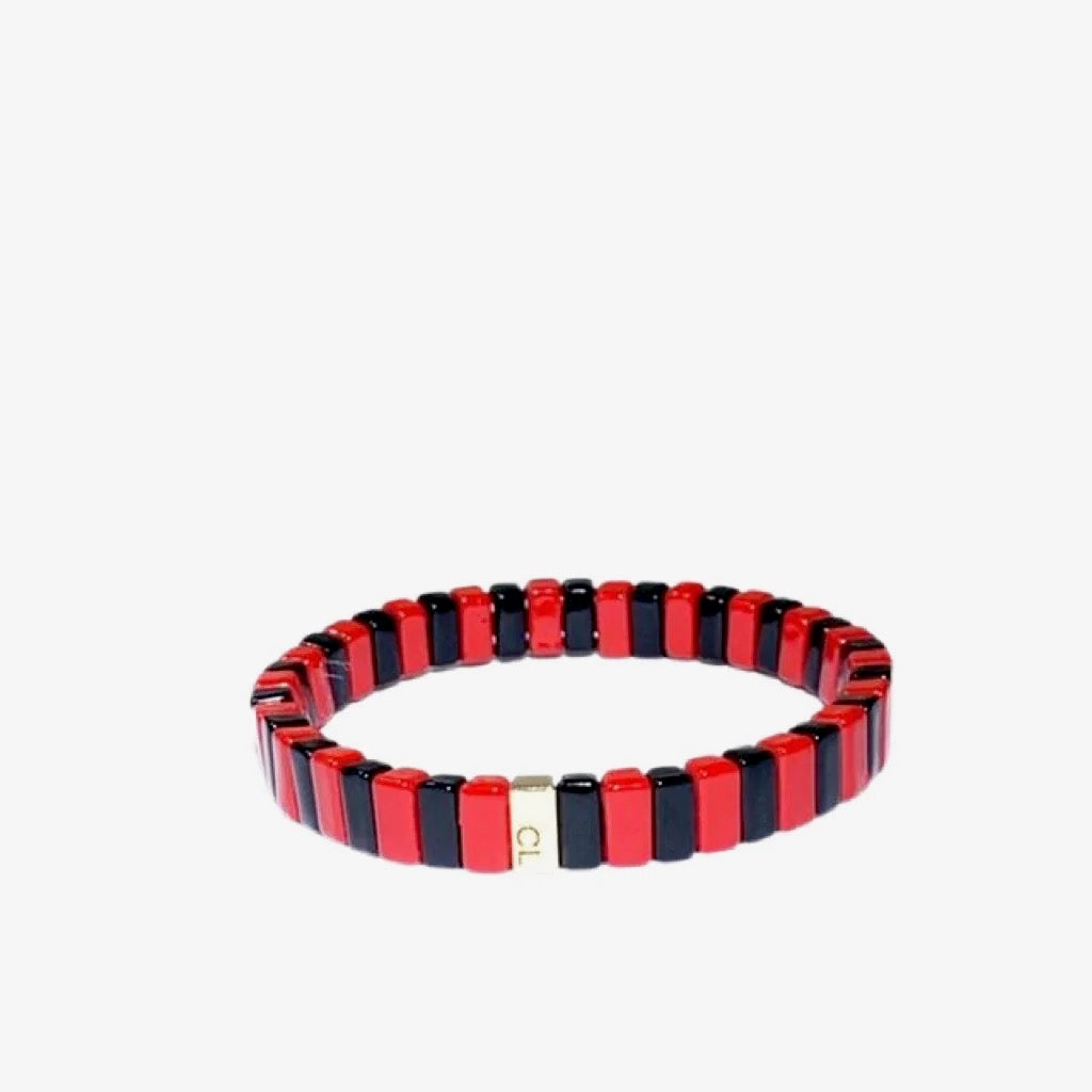 Caryn Lawn Red & Black Bracelet