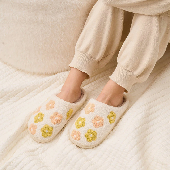 Flower Peach Slipper