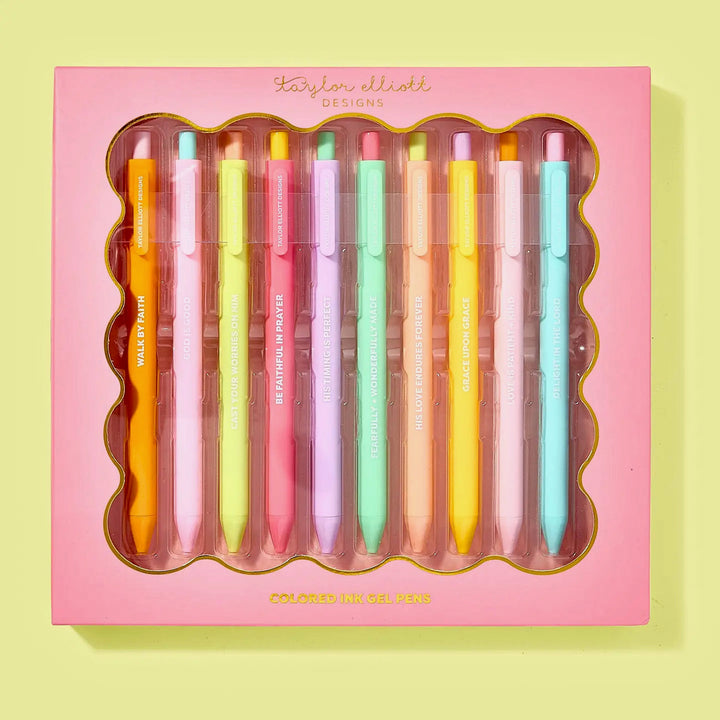 TE Motivational Gel Pen Set