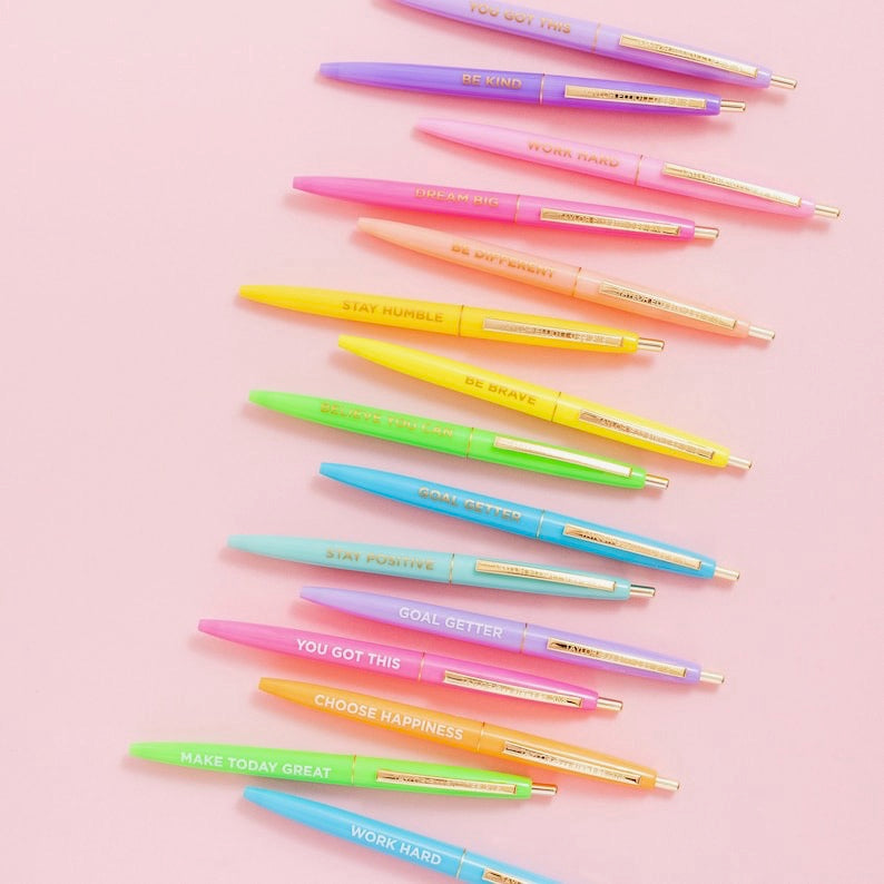TE 10 Piece Motivational Pen Set