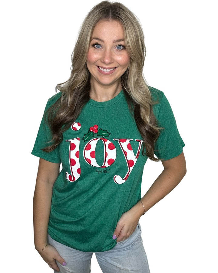 Polka Dot Joy Green Tee