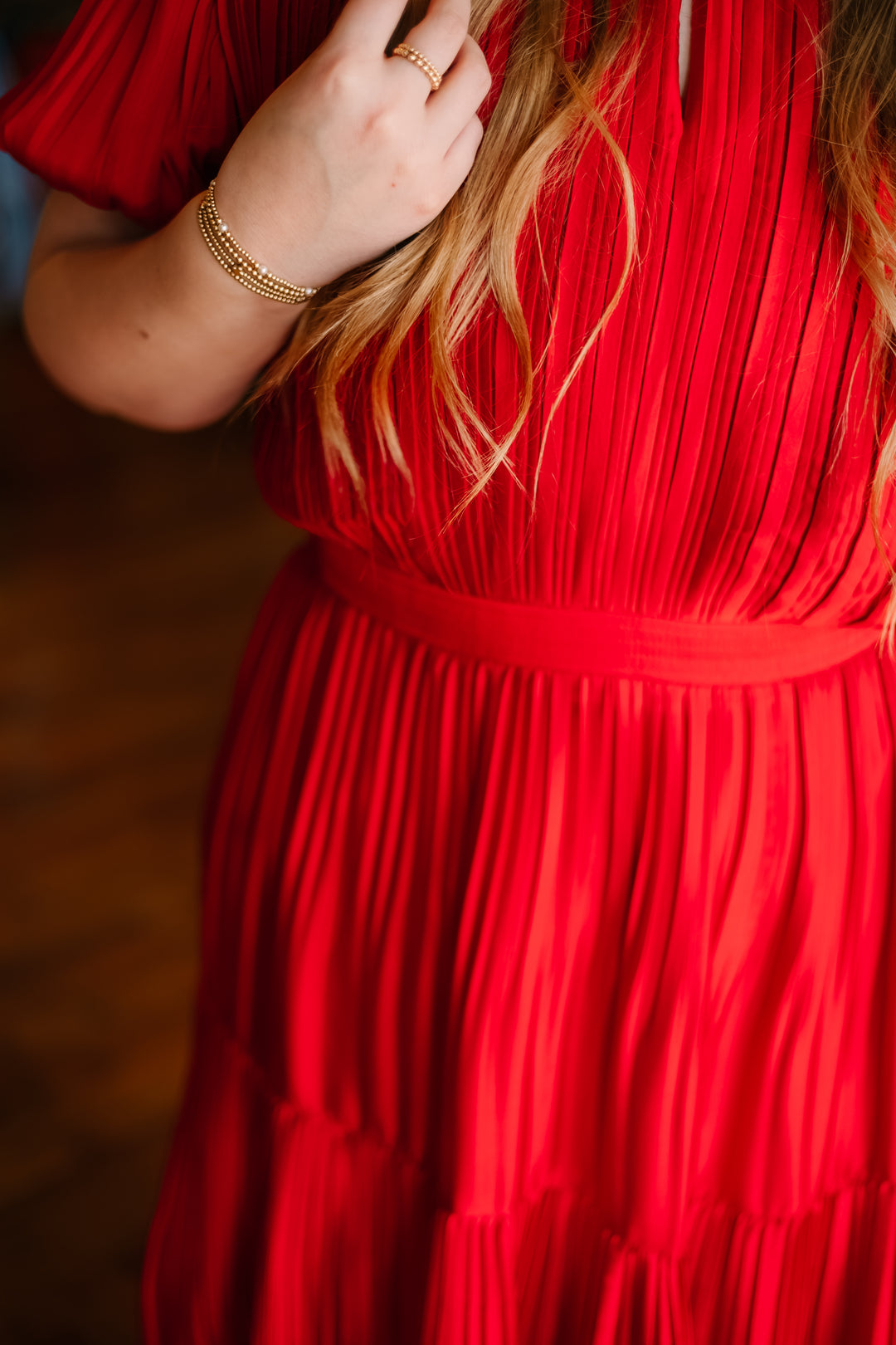 Pleated Maxi Dress
