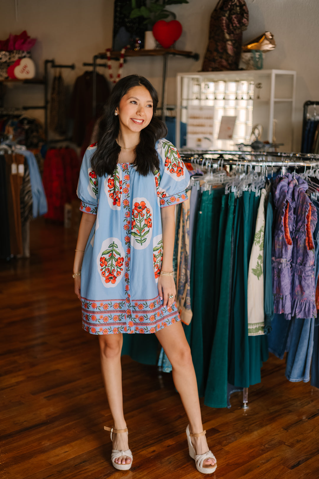 Floral Print Mini Dress