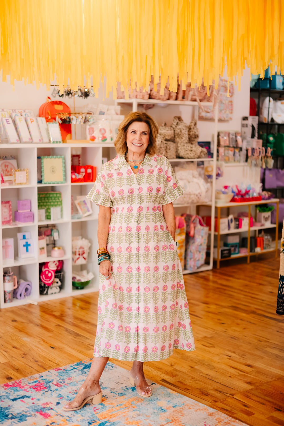 Short Sleeve Floral Dress