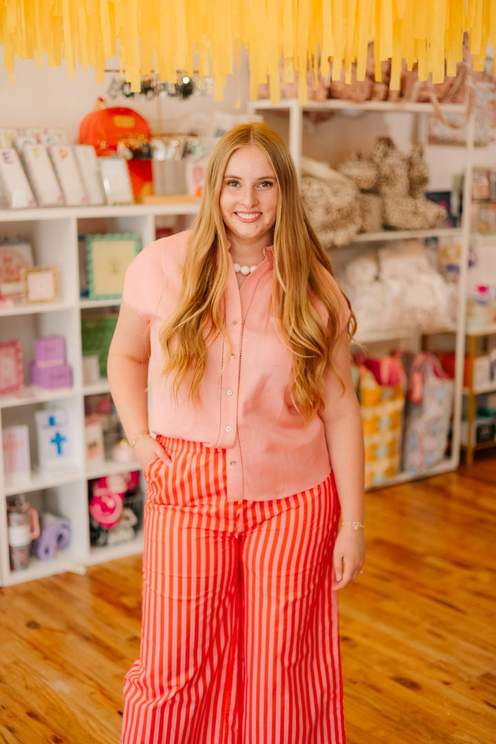 Striped Wide Leg Pant