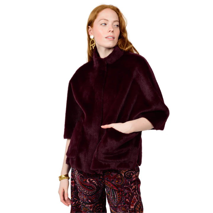 Ivy Jane Faux Capelet Jacket