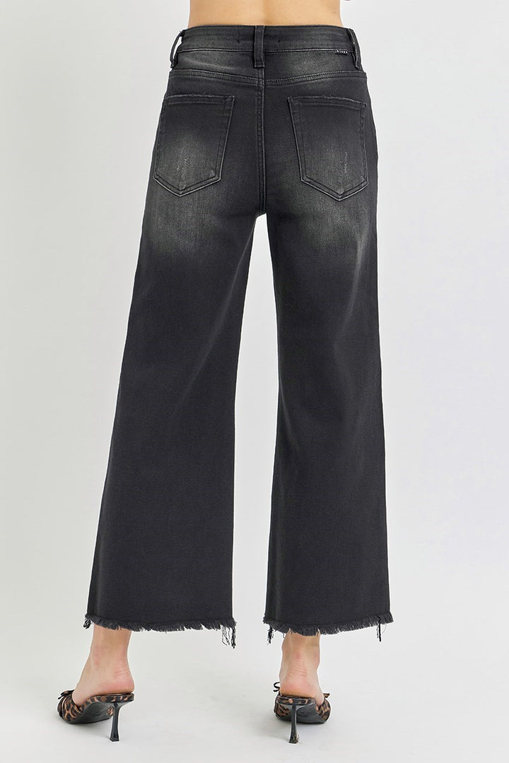 High Rise Crop Flare Jean