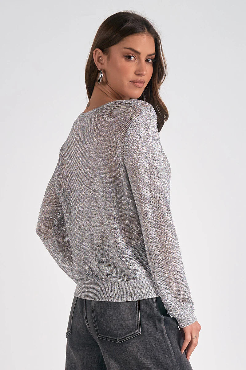 Iris Metallic Sweater