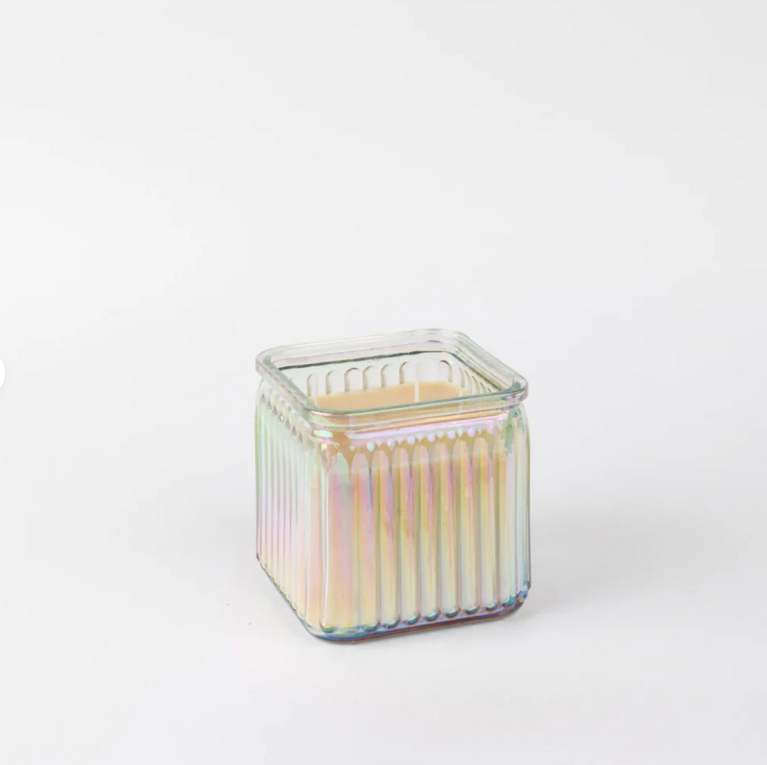 Square Iredescent Candle