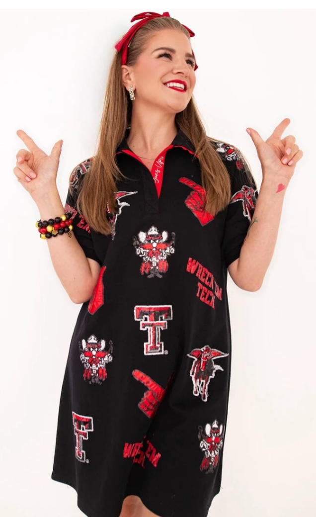 Texas Tech Logo Patch Dress