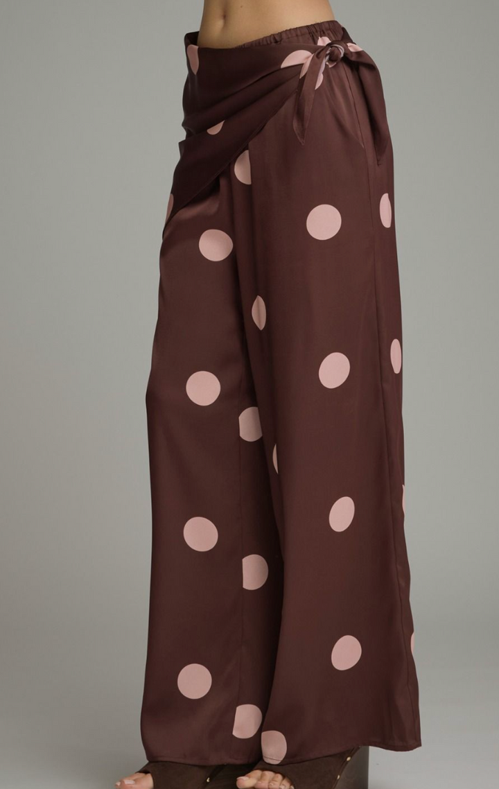 Polka Dot Wide Leg Pant