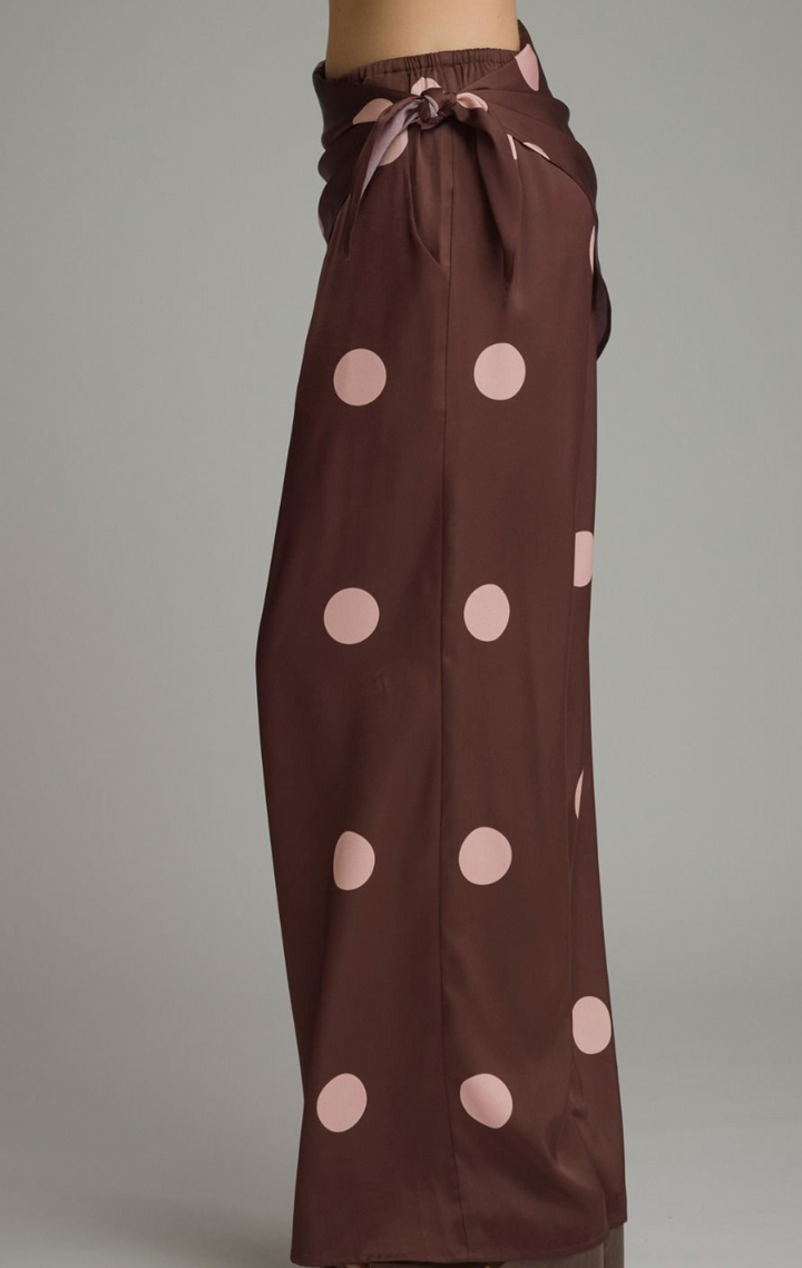 Polka Dot Wide Leg Pant