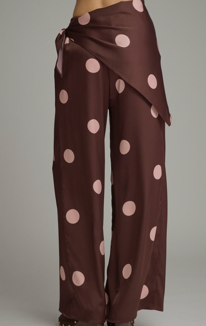 Polka Dot Wide Leg Pant