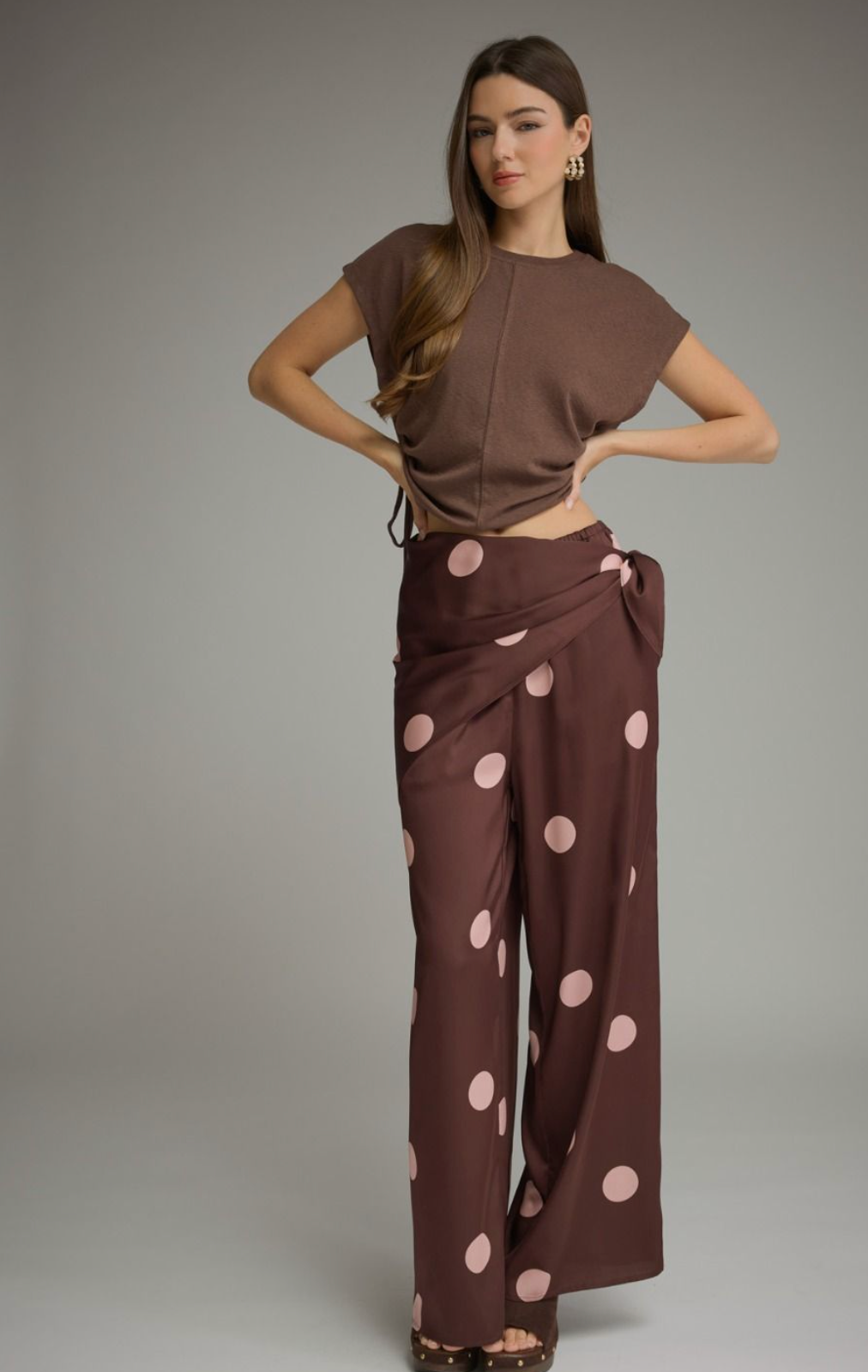 Polka Dot Wide Leg Pant