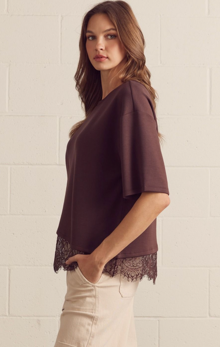 Lace Trim Top
