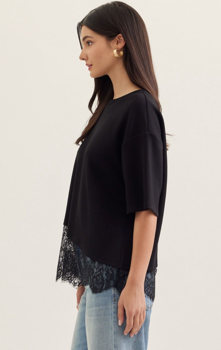 Lace Trim Top