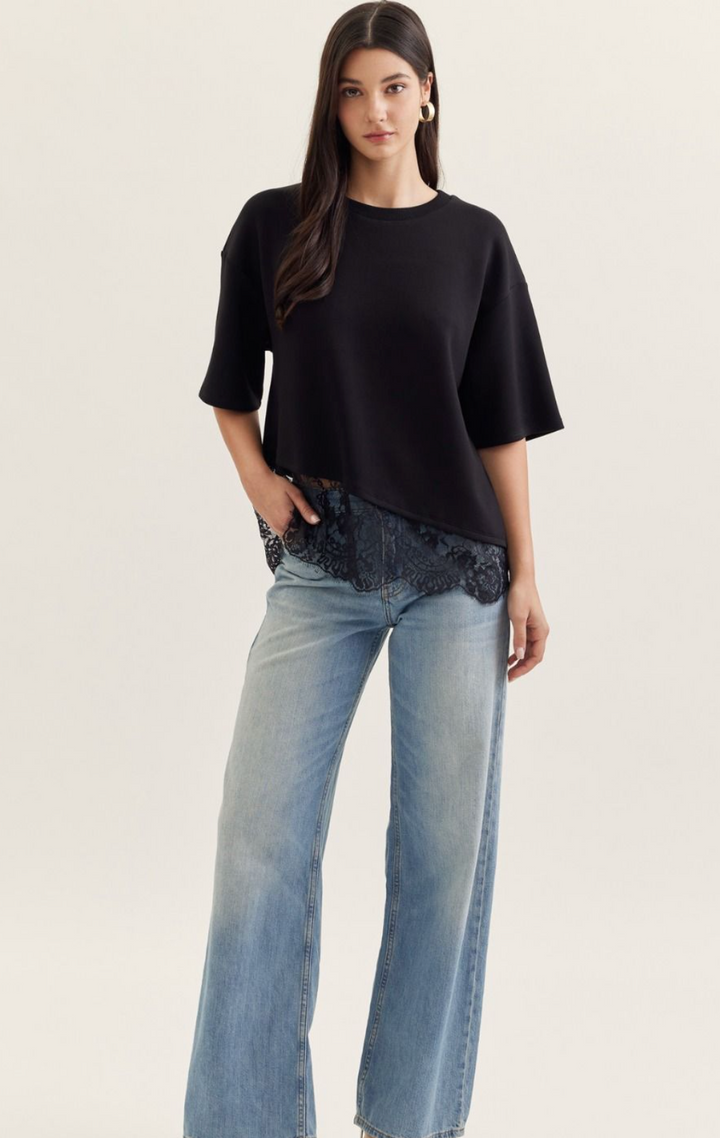 Lace Trim Top