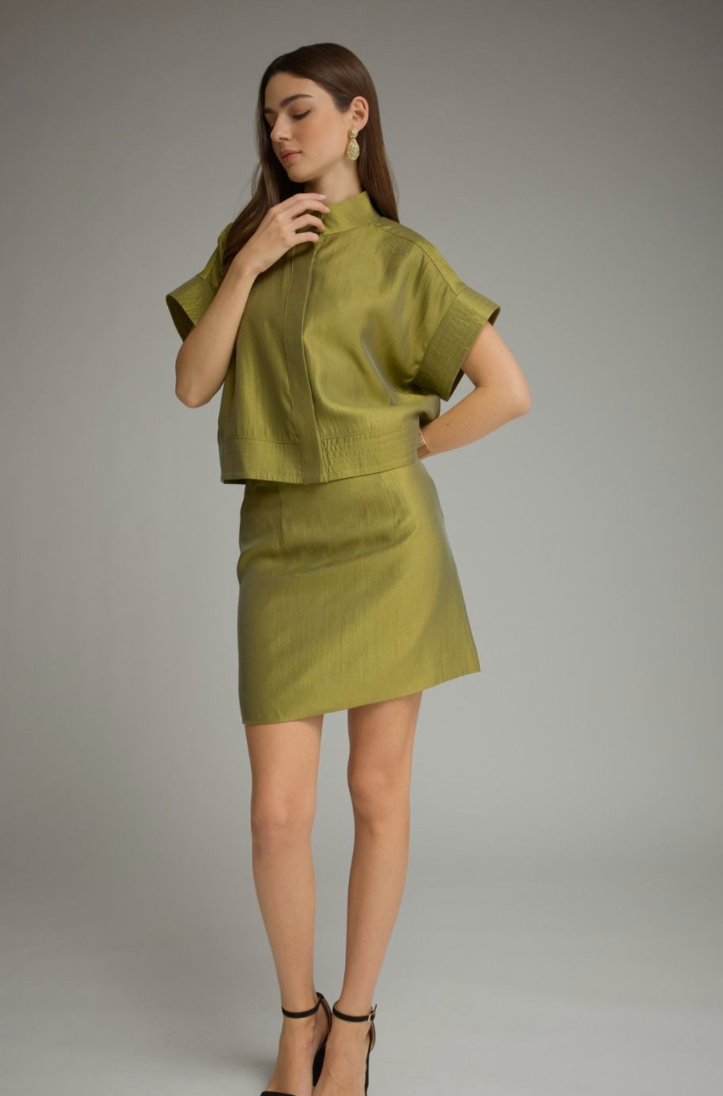 Solid Mini Skirt