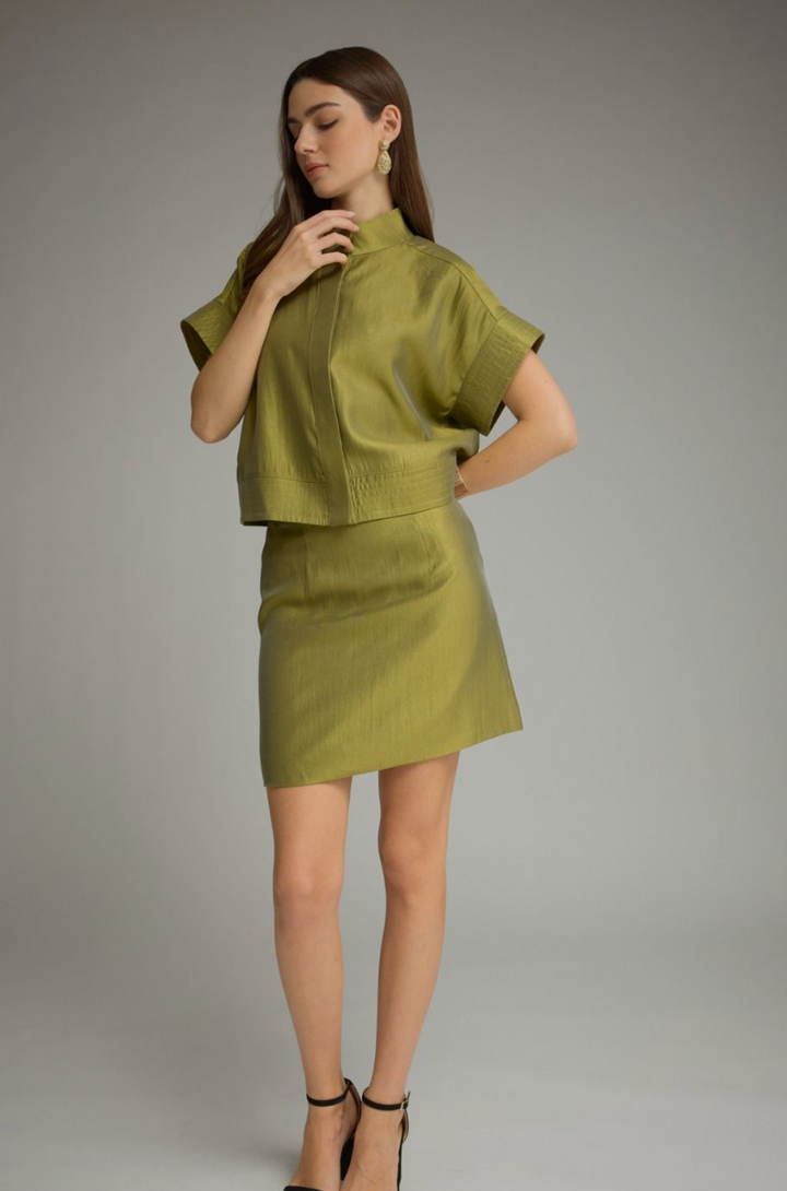 Solid Mini Skirt