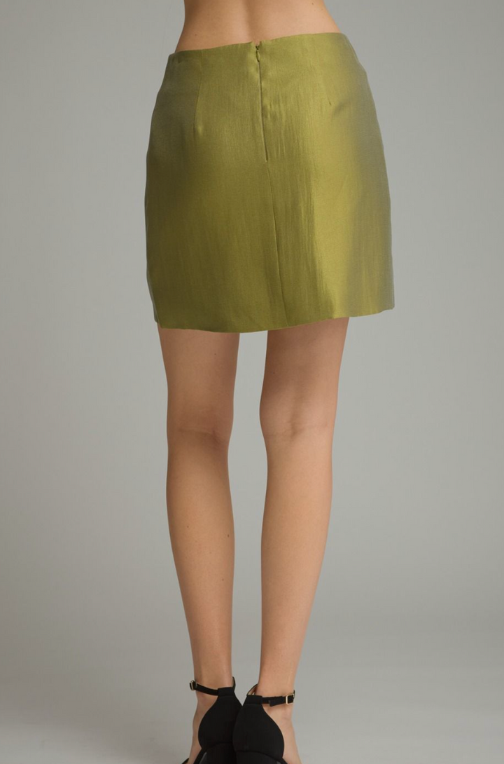 Solid Mini Skirt
