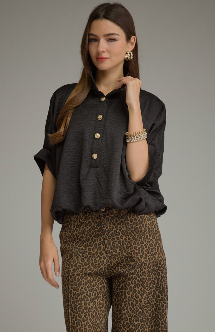 Silk Button Up Top