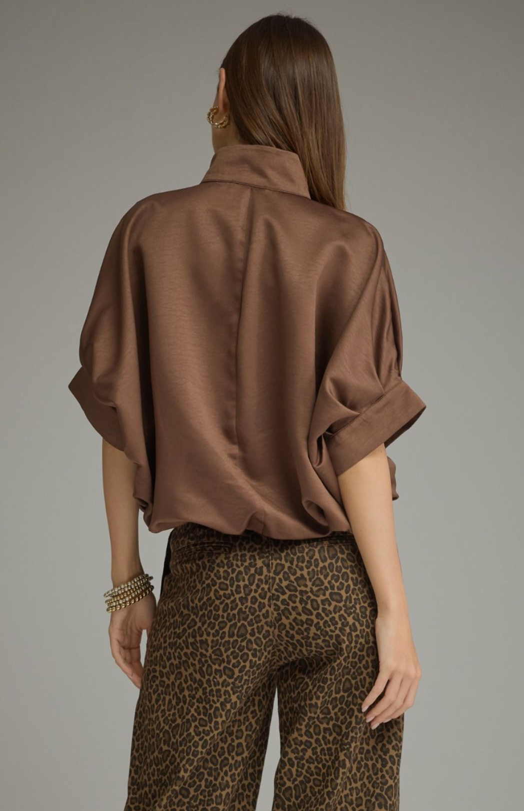 Silk Button Up Top