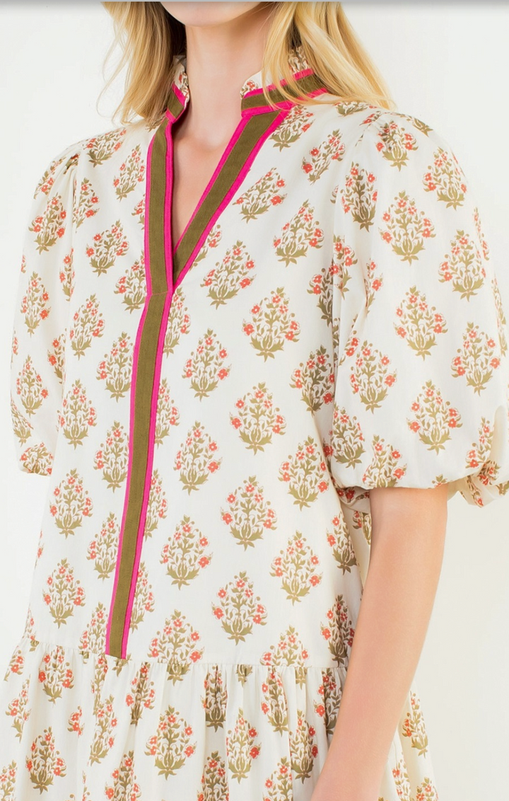 All Over Floral Short Dress