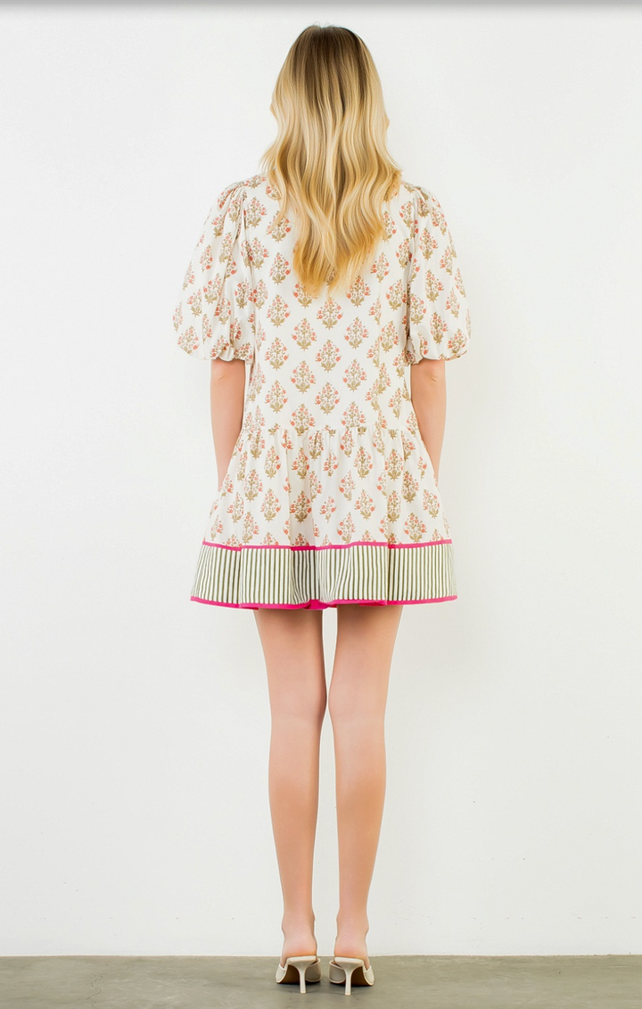 All Over Floral Short Dress