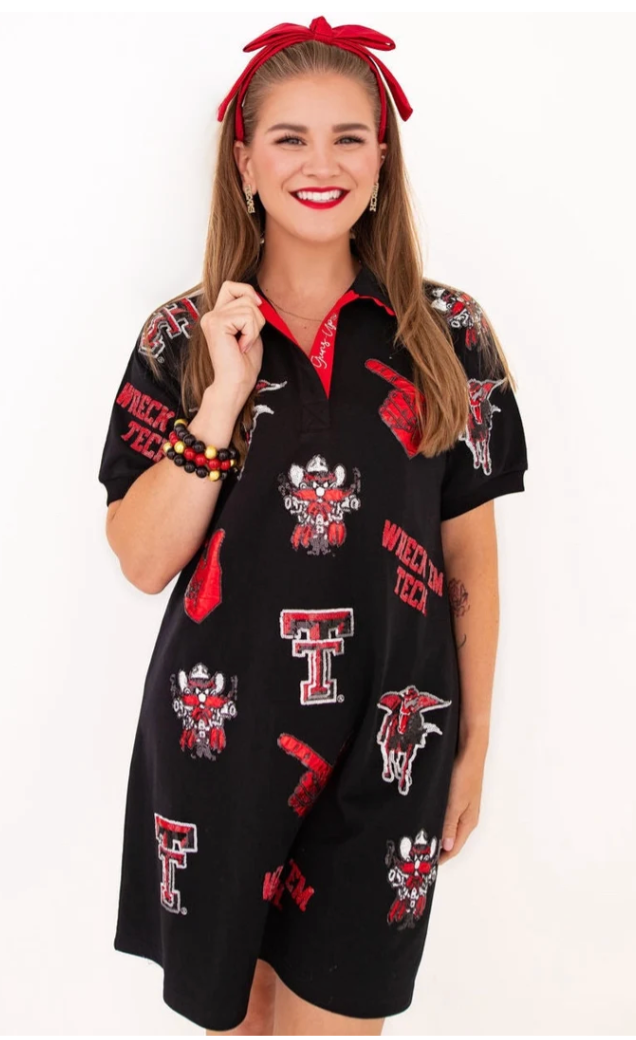 Texas Tech Logo Patch Dress