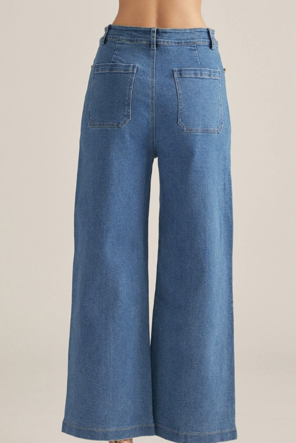 Scallop Pocket Denim Pant