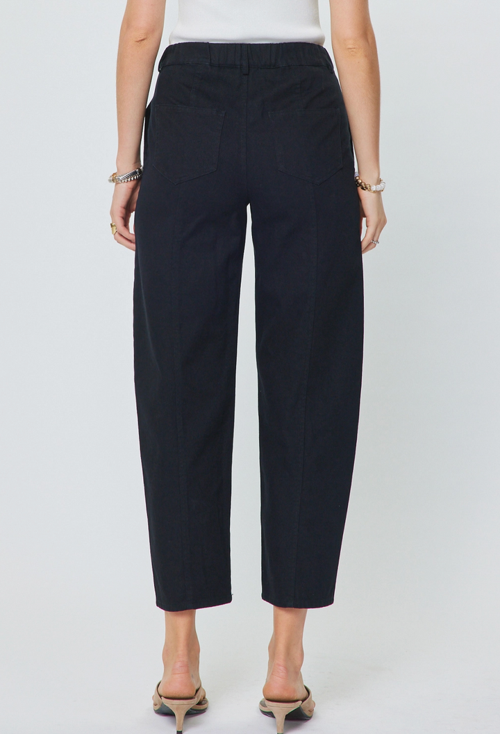 Embroidered Barrel Leg Pant