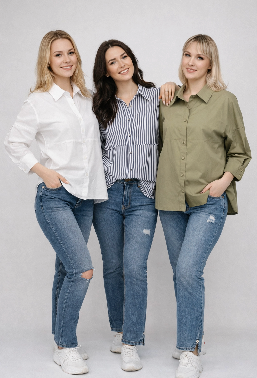 Claire Premium Poplin Roll-Up Shir