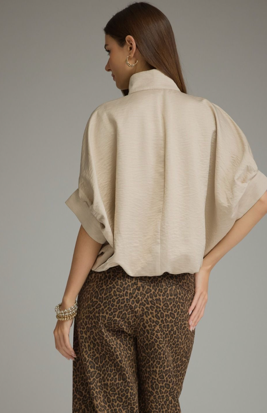 Silk Button Up Top
