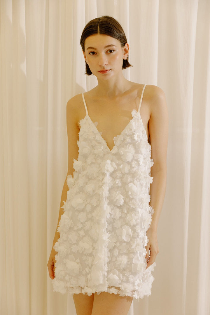 3D Flower Mini Dress
