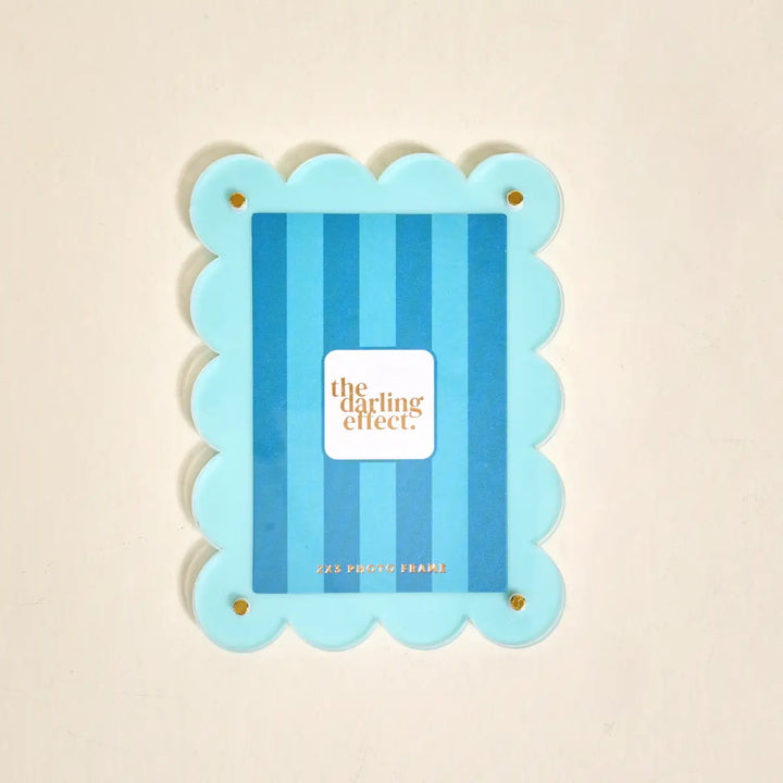 Rectangle Scalloped Acrylic Frame