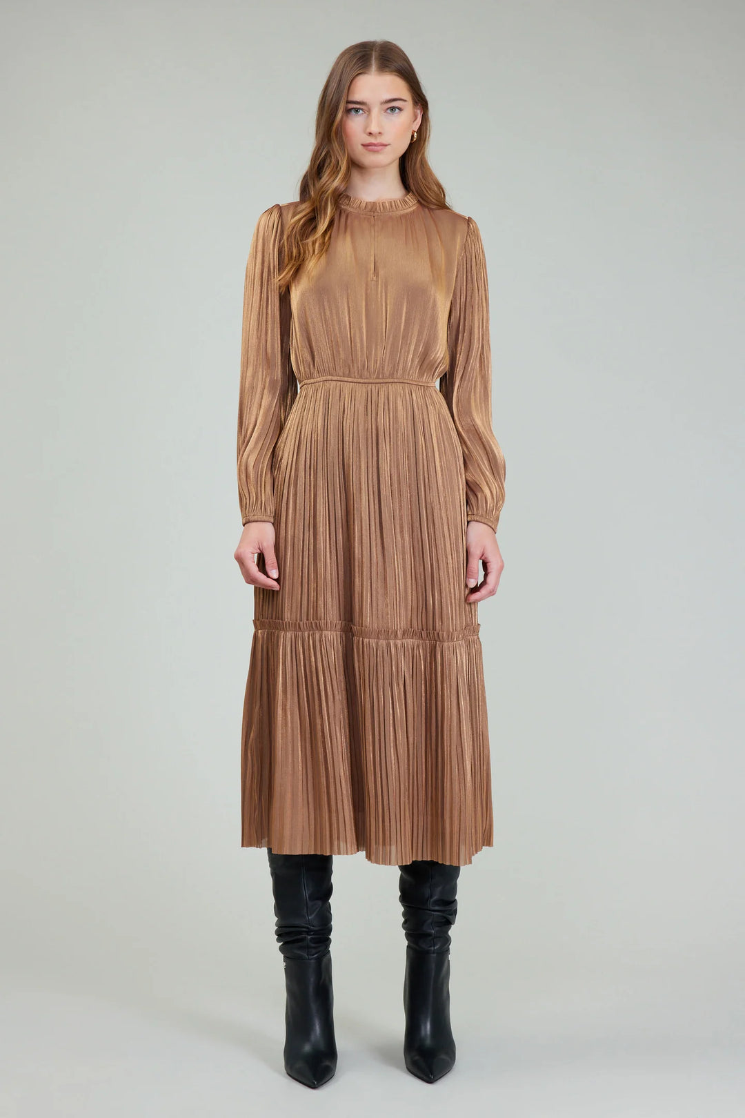 Bronze Midi Dress