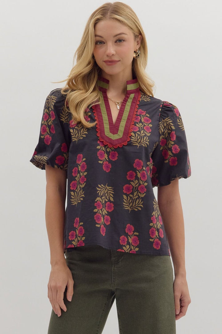 Floral Print Top
