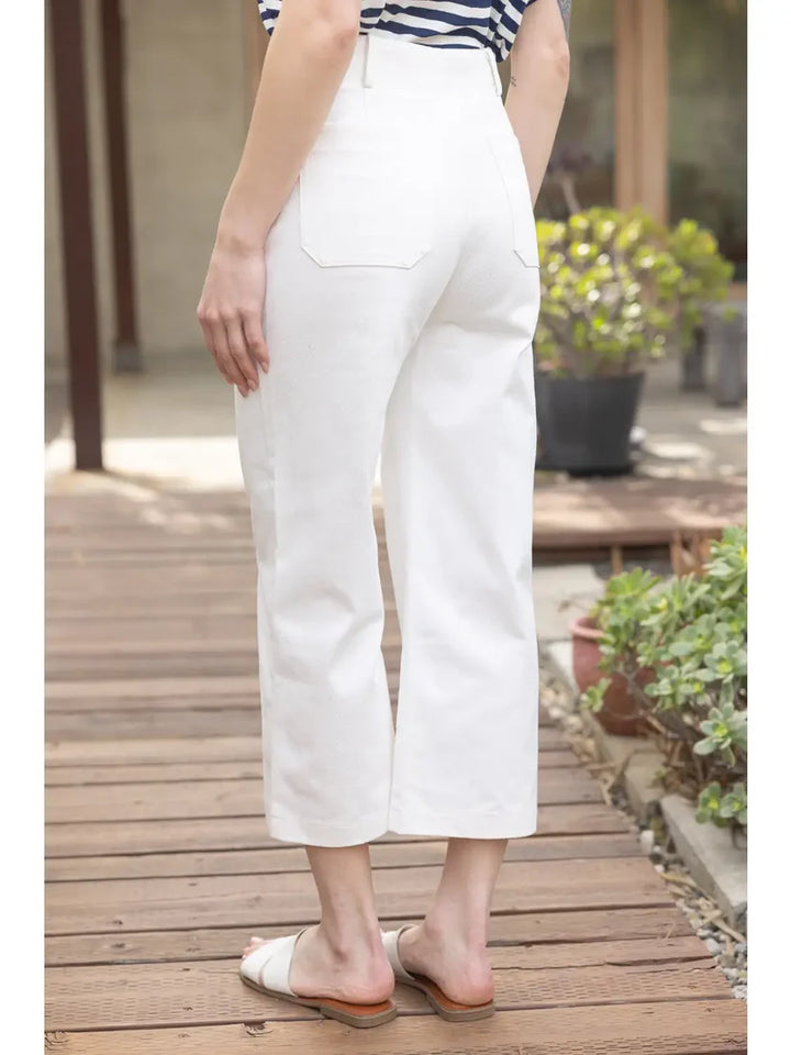 Gold Button Detailed Pant