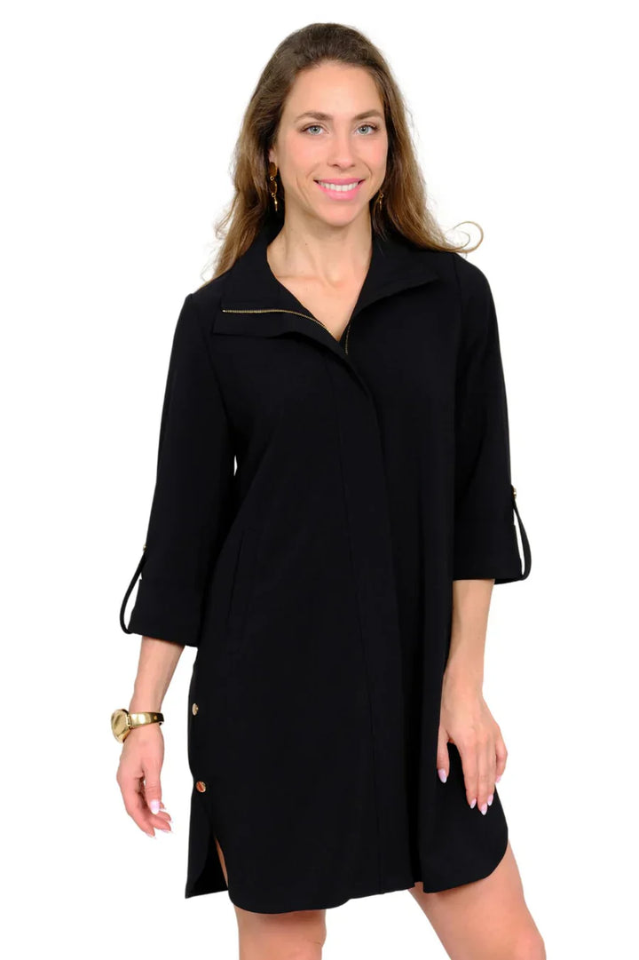 Milo Hidden Placket Zip Dress